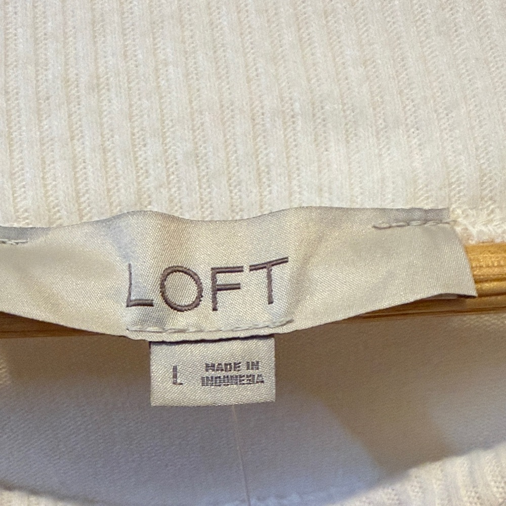 Loft Puff Sleeve Boatneck Top - Picture 2 of 8